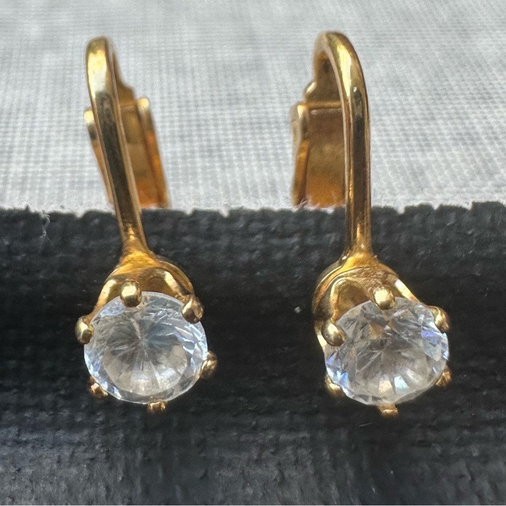 Elegant Gold Tone Earrings